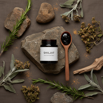Composition naturelle avec Shilajit